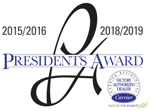 2015,2016,2018,2019 Carrier President's Award logo
